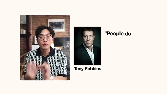 Tony Robbins' principle states that people only change when the pain of staying the same becomes greater than the pain of change.