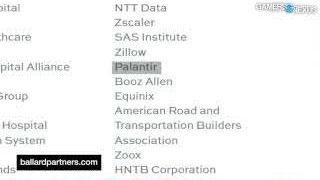 Ballard Partners的客户名单，其中包含Palantir