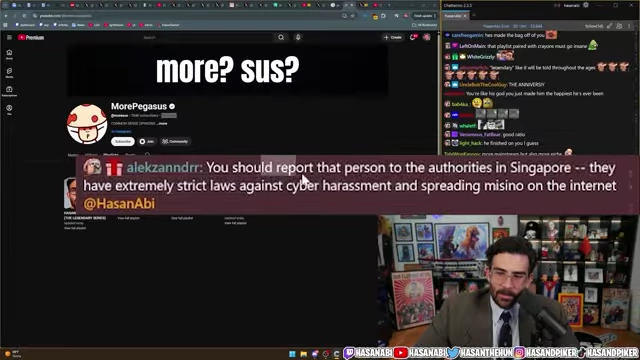 Hasan's fan encouraging false reports to Singaporean authorities