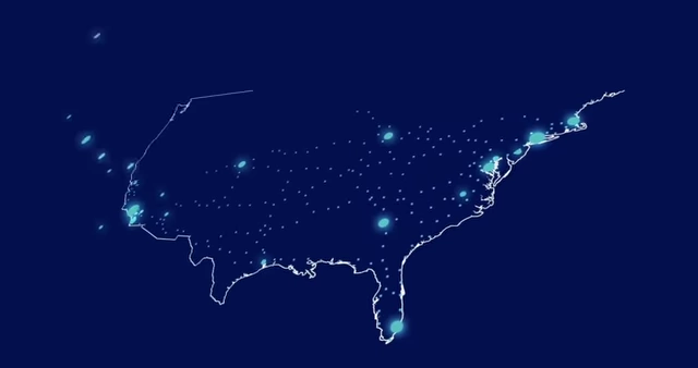 Karte der Elektroauto-Ladeinfrastruktur in den USA