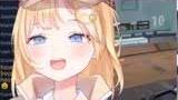 Amelia Watson smirking after making a suggestive comment