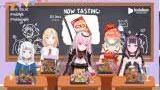 Hololive EN members gathered for a snack tasting stream
