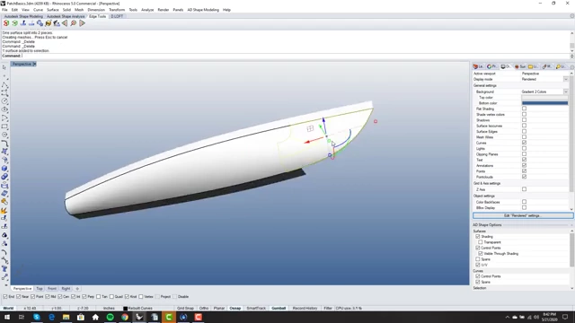 The final model composed of two watertight surfaces after the trimmed corner technique