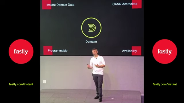 Domainer features for instant domain data including Instant Domain Data, ICANN Accredited, Programmable, and Availability