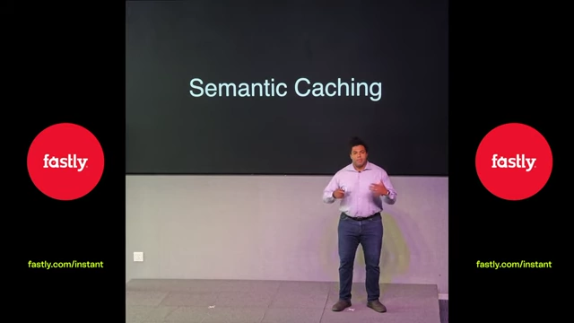 Diagram illustrating how semantic caching works