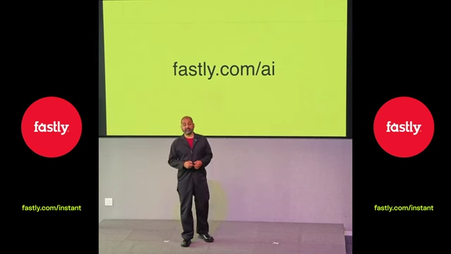 Call to action for Fastly AI Accelerator beta at fastly.com/ai