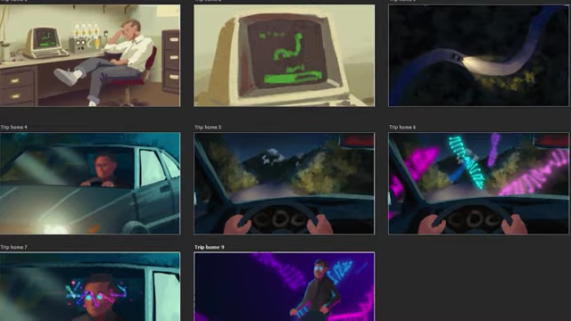 A collection of storyboard frames illustrating the detailed pre-production process for a Veritasium video.