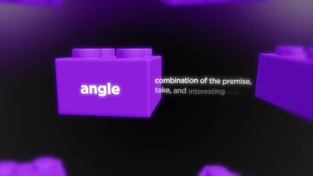 A Lego brick labeled "angle" with a description of its components