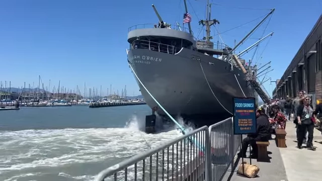 The SS Jeremiah O'Brien Liberty Ship, used for food services at Open Sauce.