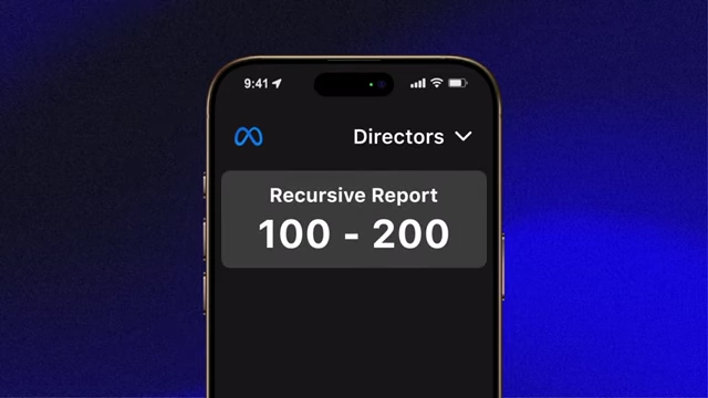 Director's typical organization size (recursive reports)
