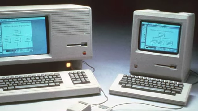 Apple Lisa and Macintosh side-by-side