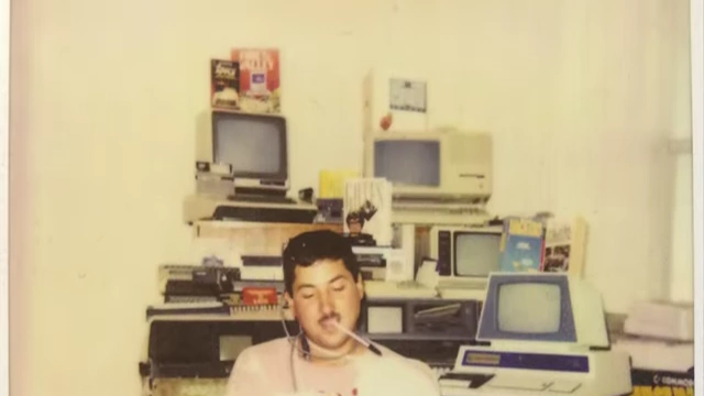 David Greelish with his Apple Lisa