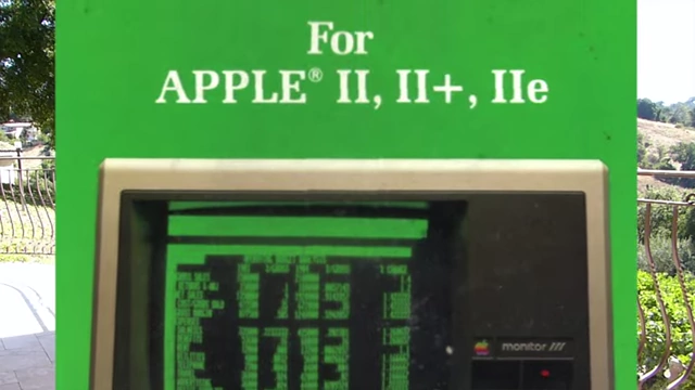VisiCalc on Apple II, representing command-line interfaces