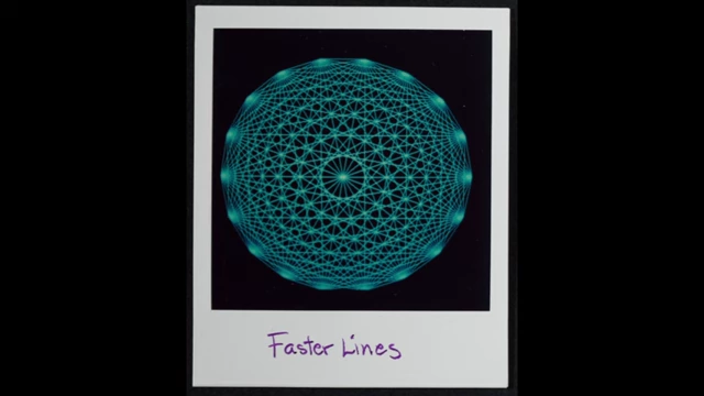 Polaroid showing faster line drawing for 3D graphics on Lisa