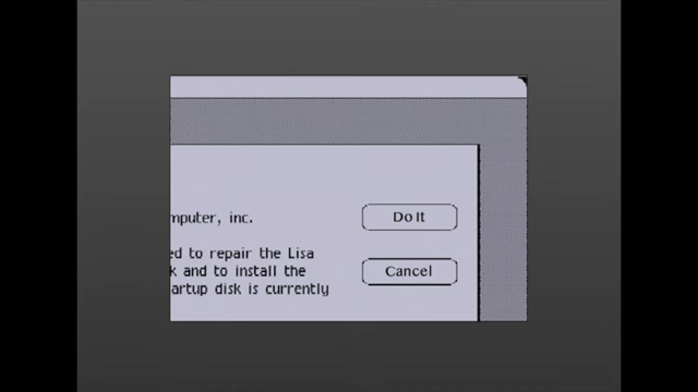 Lisa's original "Do It" / "Cancel" dialog box