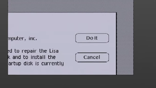 Close-up of the "Do It" button on Lisa's dialog box