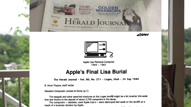 The Herald Journal article: "Apple's Final Lisa Burial"