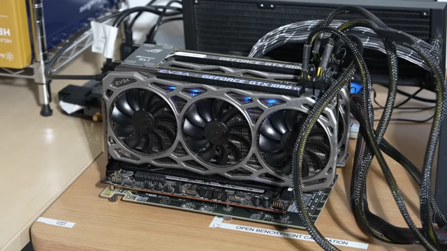 用于测试的GTX 1080 Ti SLI配置