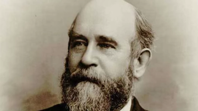 Portrait of American political economist Henry George