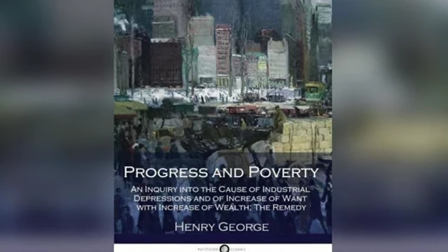Book cover for Henry George's "Progress and Poverty"