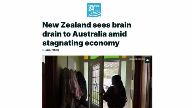 France 24 article on New Zealand's "brain drain" to Australia