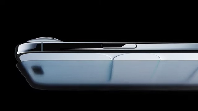 Close-up of the iPhone Air's design, showcasing the Ceramic Shield 2 coating for improved durability.