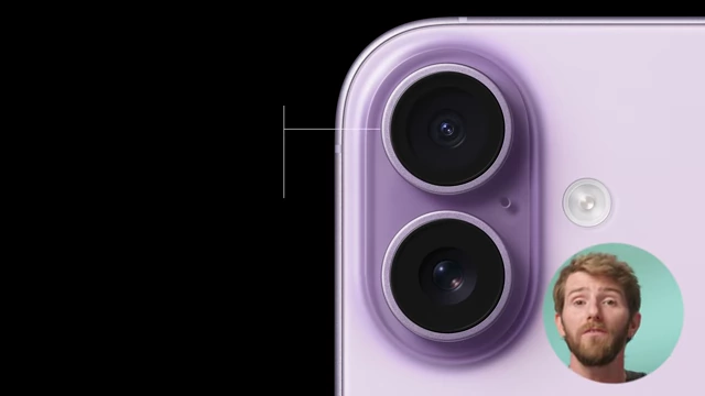 Close-up of the iPhone 17's dual 48MP Fusion main and ultrawide rear cameras.