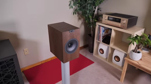 The speaker's Uni-Q driver in a room setup.