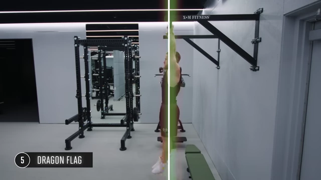 Visual illustrating the instability and swinging motion that can occur during hanging leg raises
