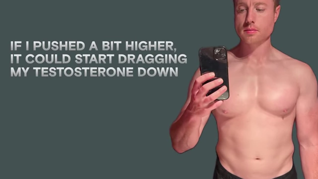 Visualizing how higher body fat could potentially lower testosterone levels.