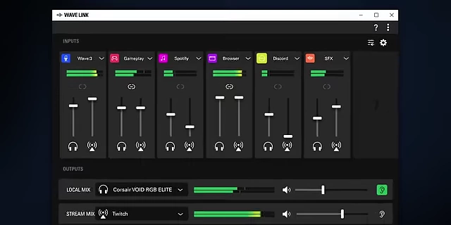 Elgato WaveLink混音软件界面
