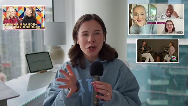 A collage showing celebrities like Ariana Grande appearing on podcasts, illustrating the shift in media preference from traditional talk shows.