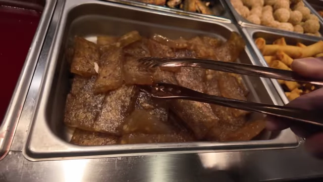A close-up of the unique 'jelloy' dessert item.