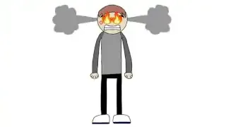 Animated character with steam and fire from eyes, signifying "Rage Mode"