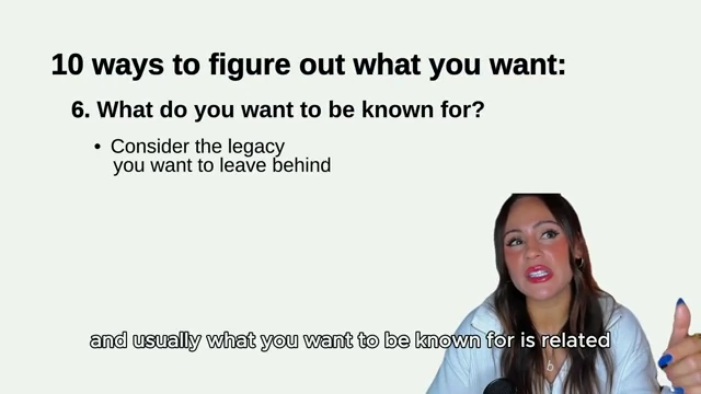 Considering your desired legacy helps clarify core values and impact.