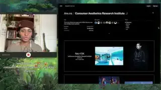 Arena.na website showing various aesthetic channels, including "Neo-Y2K" and "Silicon Dreams."