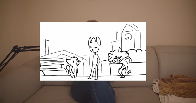 Animatic sketch featuring Nirami alongside other characters.