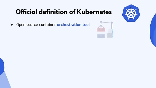 Official definition of Kubernetes