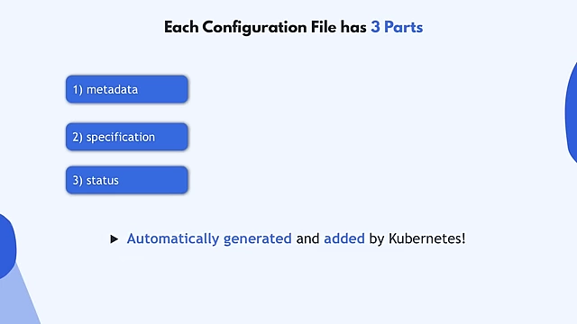 The three essential parts of a Kubernetes configuration file
