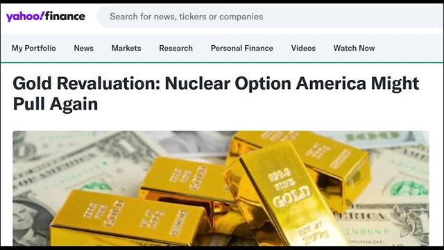 Headline on Gold Revaluation as a "Nuclear Option"