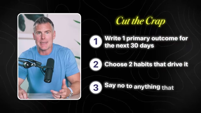 The three steps to "Cut the Crap" for focus