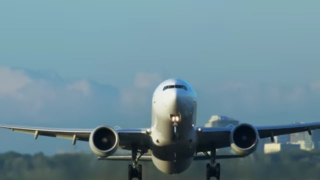 An airplane taking off, illustrating the high initial effort required to build momentum