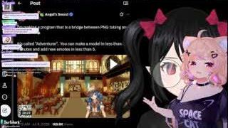 SquChan, a successful VTuber and artist, sharing her perspective on the high costs of custom VTuber models and the accessibility AI offers.