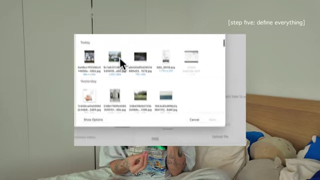 Uploading Images for a Mood Board within a Content Concept