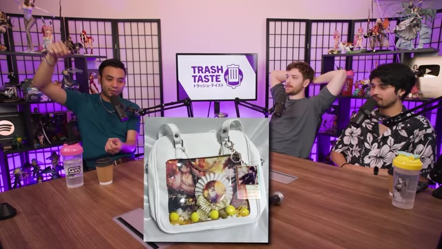 An example of an Ita-bag, a clear bag used to display anime merchandise