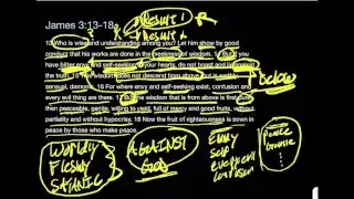 Two contrasting types of wisdom and their results from James 3:13-18