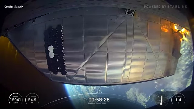 Internal view of Starship's cargo bay during a test