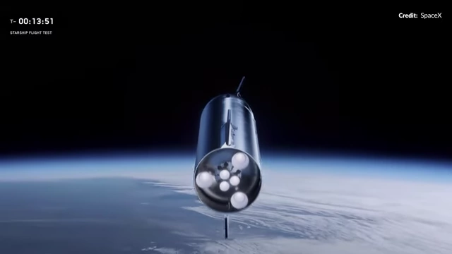 Internal view of Starship's payload bay, likely for Starlink satellites