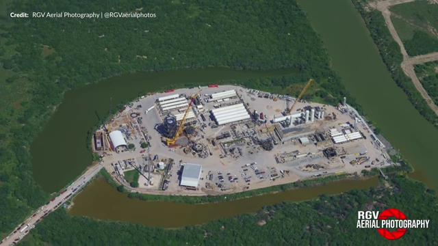 Aerial view of the Masseys Test Site showing ongoing construction and testing areas