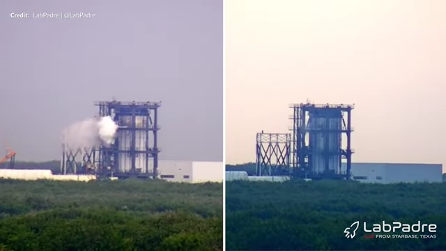Test Tank 17 undergoing cryogenic testing at Masseys